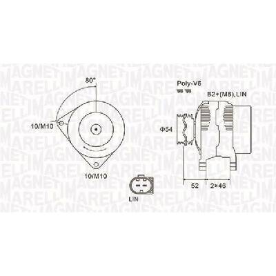 Alternátor MAGNETI MARELLI 063731970010