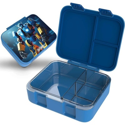 Jarlson Mili box na desiatu Robot modrý