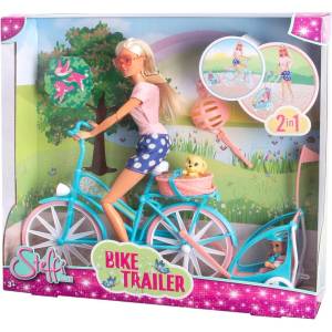 Simba Toys Игрален комплект Simba Toys Steffi Love - Стефи с велосипед, бебе и кученце (105733709)