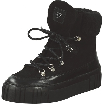 Gant Semišové topánky Snowmont dámske na platforme zateplené 27543368.G00 čierna