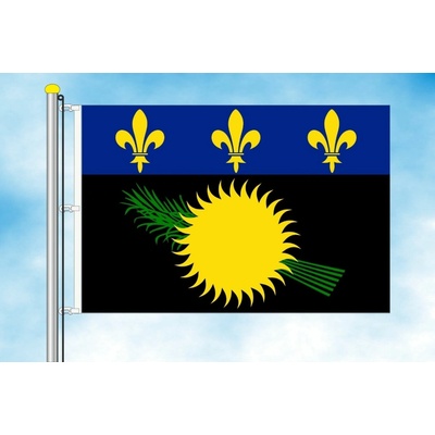 LIBEA, s.r.o. Vlajka Guadeloupe Rozměr: 30×45 cm, Uchycení: Karabiny na stožár