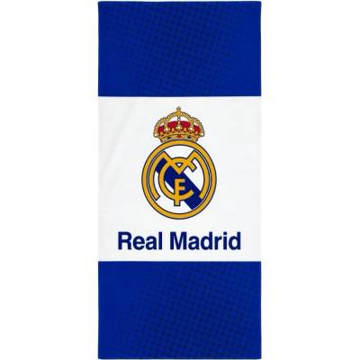 Real Madrid FC Osuška Real Madrid bavlna modro biela 70 x 140 cm