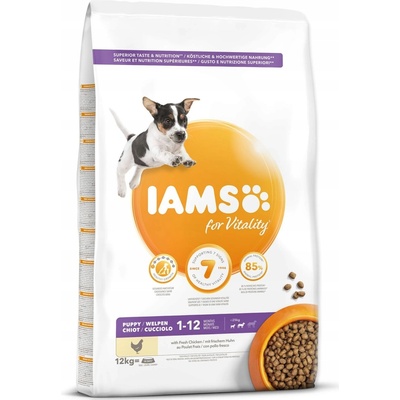Iams Advanced Nutrition Puppy & Junior Small & Medium Chicken 12 kg