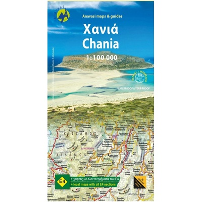 mapa Crete west Chania 1:100 t.
