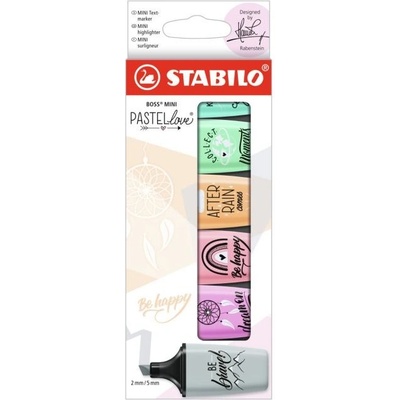 Stabilo Boss mini pastel 6ks 07/06-29