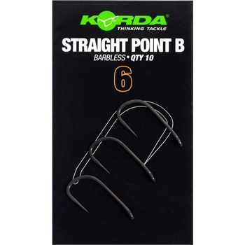 Korda Háčky Straight Point Barbless 10 ks vel.6