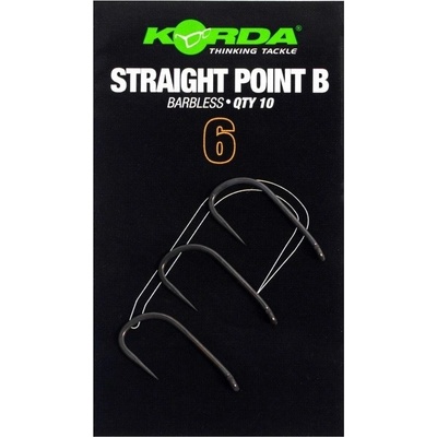 Korda Háčky Straight Point Barbless 10 ks vel.6
