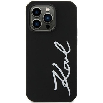 KARL LAGERFELD Кейс Karl Lagerfeld KLHCN61SKSVGK за iPhone 11 / Xr 6.1"", черен / черен, твърд, Silicone Signature (KF001658-0)