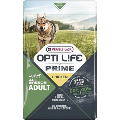 Versele-Laga Opti Life Prime Adult Chicken bez obilovin pro dospělé psy kuřecí 12,5 kg
