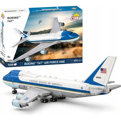 COBI 26610 Dopravné lietadlo amerických prezidentov Boeing 747 Air Force One 1:144
