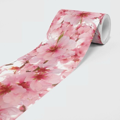 DIMEX SBD-15-033 Vliesová samolepicí bordura Jabloňový květ, rozměry 15 cm x 5 m