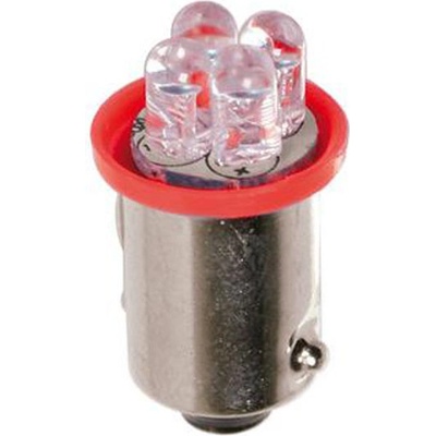 Lampa Micro 4Led T4W BA9s 24V 4W 6lm červená 2 ks