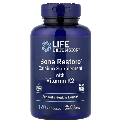 Life Extension Bone Restore with Vitamin K2, 120 caps