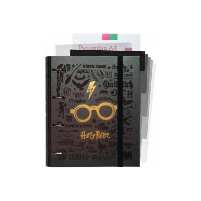 Harry Potter - Binder A4 with cards (4 rings, eraser)