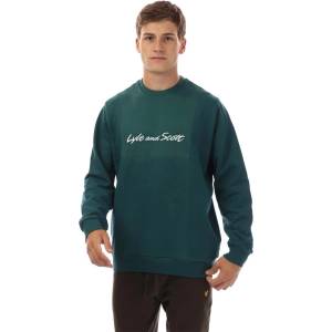 Lyle & Scott Блуза Lyle and Scott Script Sweatshirt - Green White