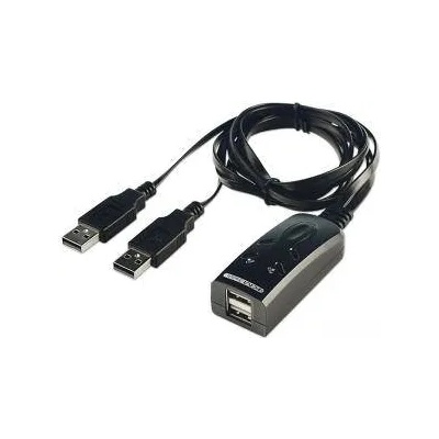 LINDY 2портов LINDY USB KM превключвател Uniclass KM0077, LNY-32165