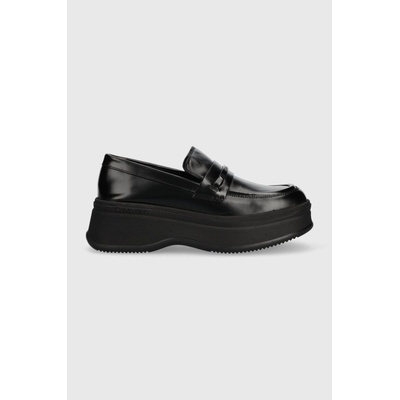 Calvin Klein Кожени мокасини Calvin Klein PITCHED LOAFER W/HW в черно с платформа HW0HW01817 (HW0HW01817)