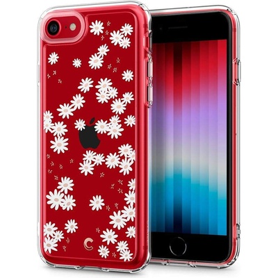 Spigen Cyrill Cecile Case White Daisy - хибриден кейс с висока степен на защита за iPhone SE (2022), iPhone SE (2020), iPhone 8, iPhone 7 (цветни мотиви)