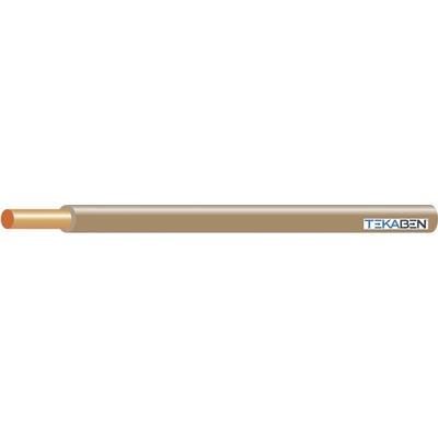 Tekaben H07V-U 1,5 mm² hnědý10 m