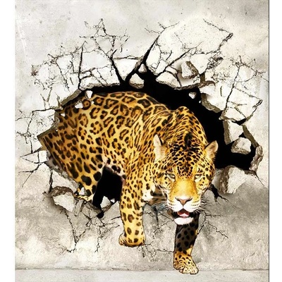 Dimex MS-3-0233 vliesová fototapeta na zeď Panter na lovu rozměry 225 x 250 cm