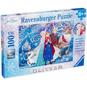 Ravensburger Блестящ пъзел Ravensburger от 100 XXL части - Замръзналото кралство (13610) - ozone