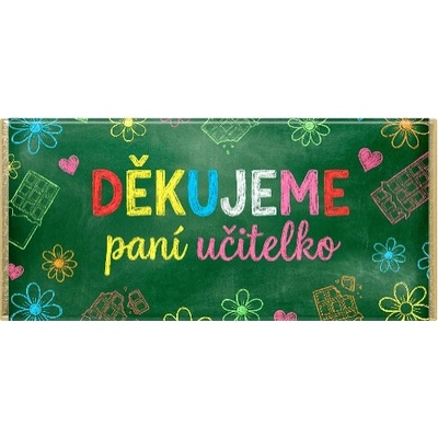 Choco Pola Děkujeme paní učitelko zelený motiv mléčná 100 g