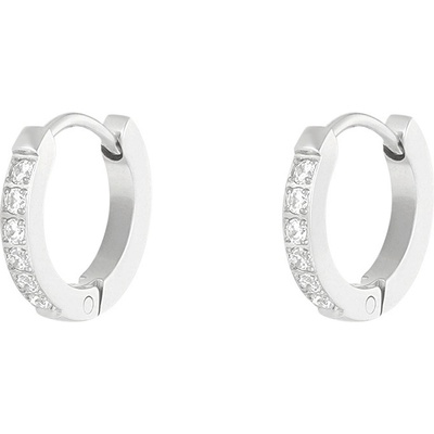 Ornamenti Sparkling Small Hoops silver OOR150062