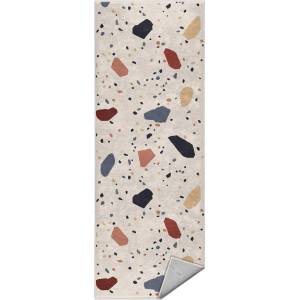Mila Home Кремава пътека подходяща за пране 80x200 cm Cracked Terrazzo - Mila Home (HKG-MMN-Colorful-021-80x200)