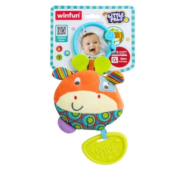 Image 1 of WinFun - Плюшена Дрънкалка Крава Little Pals 107