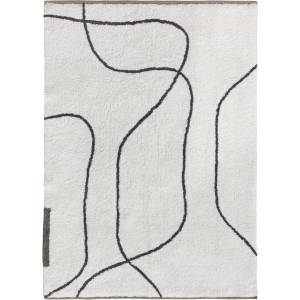 Mette Ditmer Памучен килим подходящ за пране в цвят слонова кост 100x140 cm Shadow - Mette Ditmer Denmark (SHARUL41)