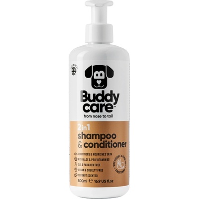 Buddycare Šampon a kondicionér pro psy 2v1 500 ml