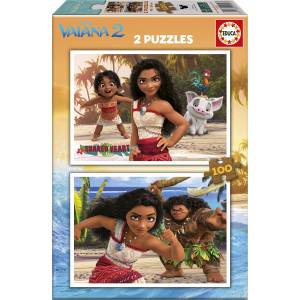 Educa Пъзел Educa от 2 x 100 части - Смелата Ваяна 2 (20103) - ozone