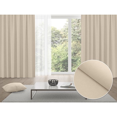Biante Zatemňovací závěs Blackout BKU-121 Latte - šířka 140 cm 140x150 cm