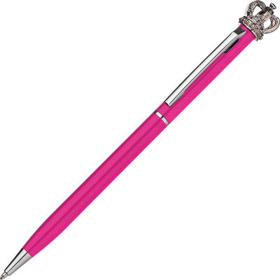 MACMA Метална химикалка King с кристал Swarovski, розов (02306-А-РОЗОВ)