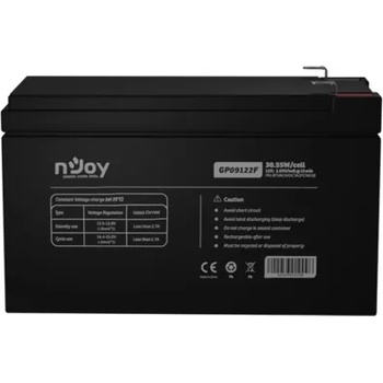 nJoy Батерия за UPS, NJOY HR09122F, 12V 38.31 W/cell HR Бързоразрядна (BTVACIUOCTH2FCN01B)