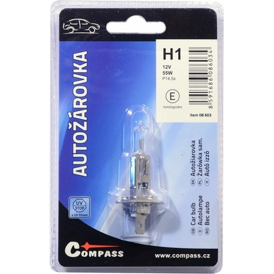 Compass 12V H1 55W P14,5s blister 1ks 08603