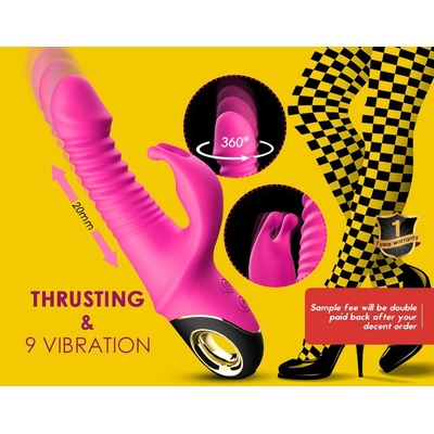 ZING na bod G pro ženy teleskopickéy s králíčkem s 10 vibračními režimy stimulátor klitorisu erotické sexuální hračky pro ženy a páry. – Zboží Mobilmania