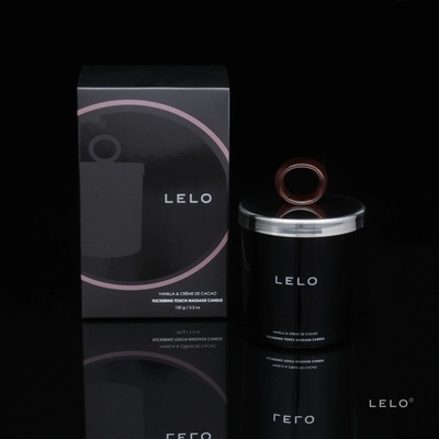 Lelo Třpytivá masážní svíčka vanilka & kakaový krém 150g