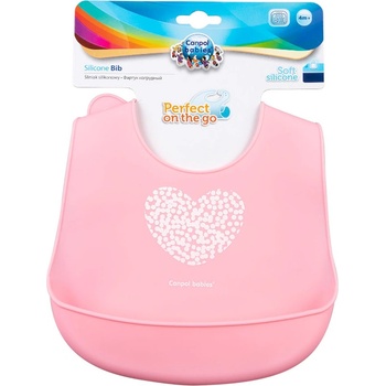 Image 1 of Canpol babies Силиконов лигавник с джоб Canpol - Pastel, Розов (74/024_pin)