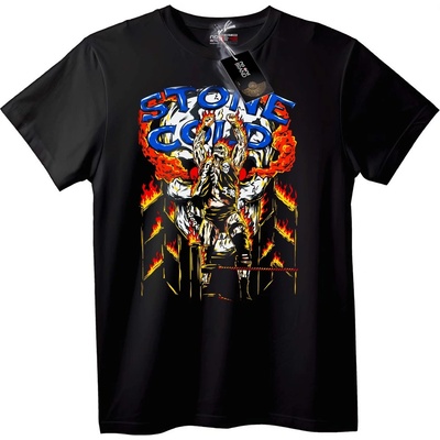 NOONEBRAND Тениска Stone Cold Борба - 7XL, White