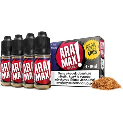 Aramax Max 4Pack Classic Tobacco 4 x 10 ml 12 mg