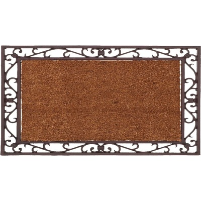 ESSCHERT DESIGN BEST FOR BOOTS litinová s kokosovou výplní vzor ornament červeno-hnědá/přírodní výplň 74,5 x 55 cm