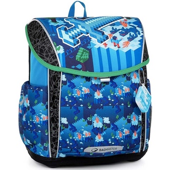 Bagmaster aktovka Minecraft PRIM 22 D modrá