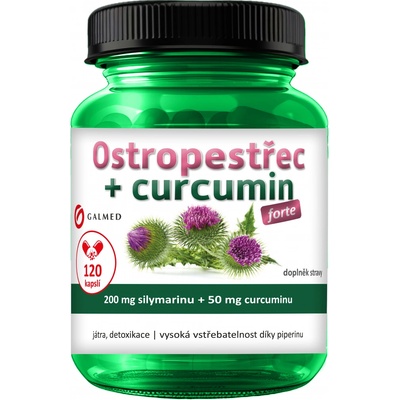 Galmed Ostropestřec + curcumin forte 120 kapslí