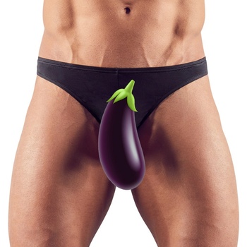 Svenjoyment Stretchy String with Opening for Penis & Testicles 2110270 Black S