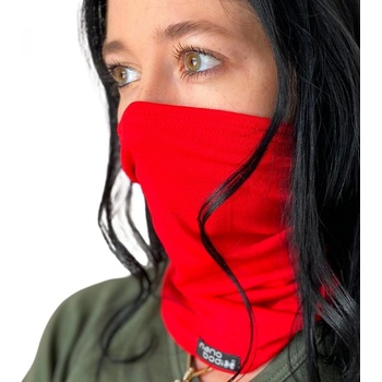Nano šátek multifunkční s kapsou na filtr červená