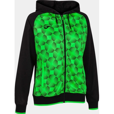 Joma Supernova III Zip-Up Hoodie Black Fluor Green
