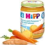Hipp БИО пюре Морков, картоф и дива сьомга 4м+ 190г