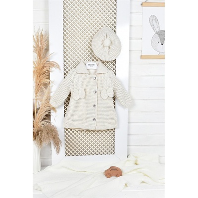 Underwear City Бебешка жилетка с шапка - 5707 - Екрю #315916 (315916_Екрю)