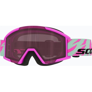 SCOTT Детска скиорска маска SCOTT Shield neon pink/mint green/rose